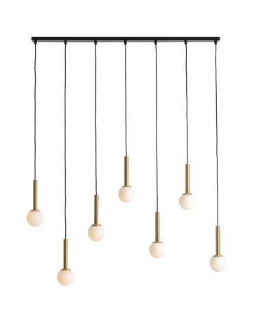 Aldex Pendant Lamp RIU 7 BLACK / BRASS 7 x max 5W LED (1121T40).