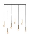 Aldex Pendant Lamp RIU 7 BLACK / BRASS 7 x max 5W LED (1121T40).