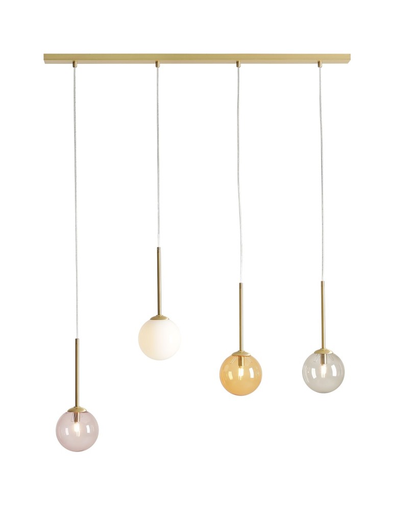 Pendant lamps on a strip - Aldex BOSSO 4 MULTICOLOUR Pendant Lamp 4 x max 5W LED (1119L40). - product kolory-swiatla.pl 1