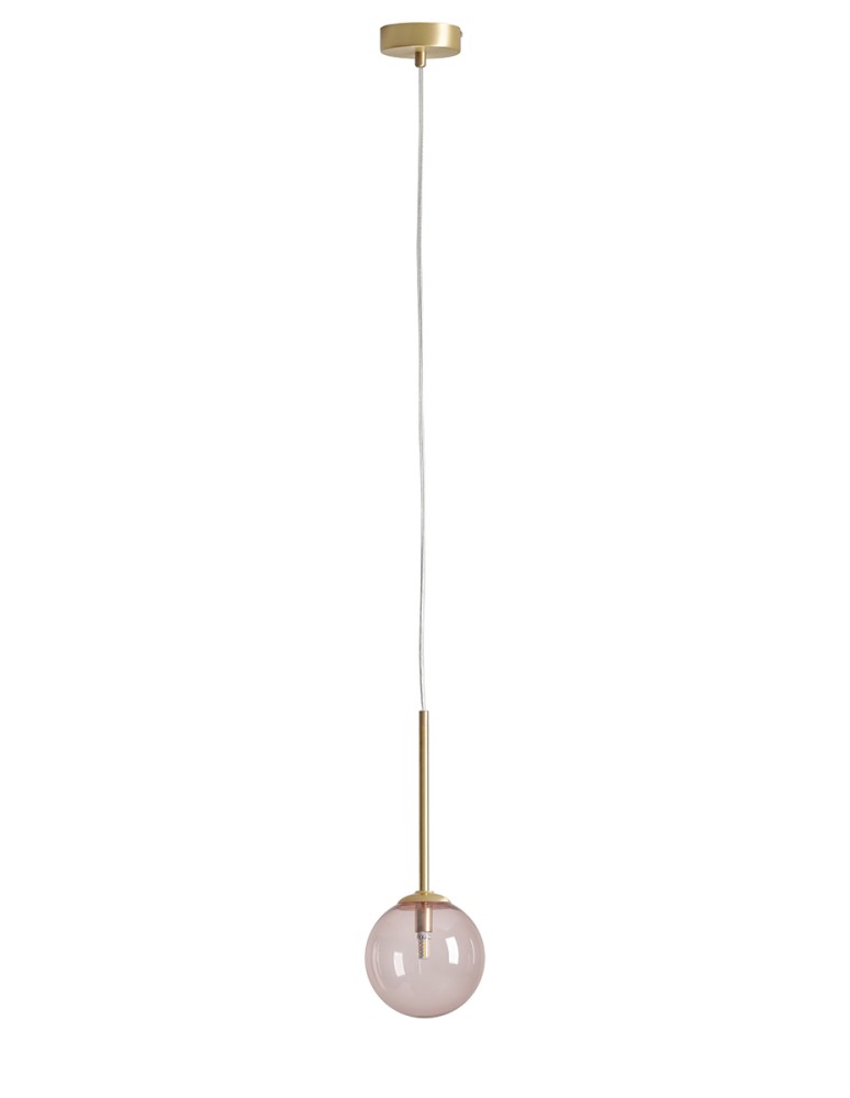 Pendant lamps spheres - Aldex Pendant Lamp BOSSO MINI 14 MULTICOLOUR (DUSTY ROSE) 1x max 5W LED (1119XXS40_BR) - product kolory-swiatla.pl 1
