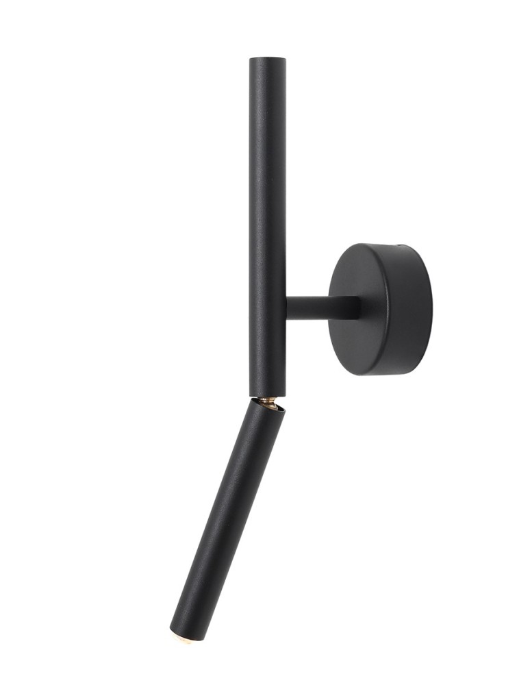 Wall lamps for bedrooms - Aldex STICK ALL BLACK wall lamp 1 x max 5W LED (1084C1) - product kolory-swiatla.pl 1