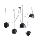 Designer pendant lamps - Aldex Pendant Lamp NOOR 5 BLACK 5 x max 15W LED (1122F1) - product 1