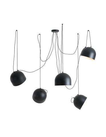 Aldex Pendant Lamp NOOR 5 BLACK 5 x max 15W LED (1122F1)