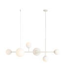 Pendant lamps spheres - Aldex DIONE 6 CREAM Pendant Lamp 4 x max 10W LED / 2 x max 15W LED (1092K9) - product 1