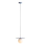 Pendant lamps spheres - Aldex LOOP DUSTY BLUE S pendant lamp 1x max 10W LED (1125G16_S). - product 1
