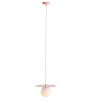 Pendant lamps spheres - Aldex LOOP BABY PINK S pendant lamp 1x max 10W LED (1125G18_S). - product 1
