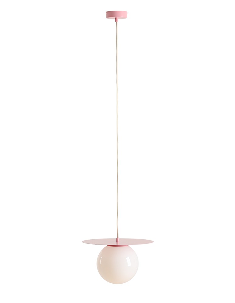 Pendant lamps spheres - Aldex LOOP BABY PINK M pendant lamp 1x max 15W LED (1125G18_M). - product kolory-swiatla.pl 1
