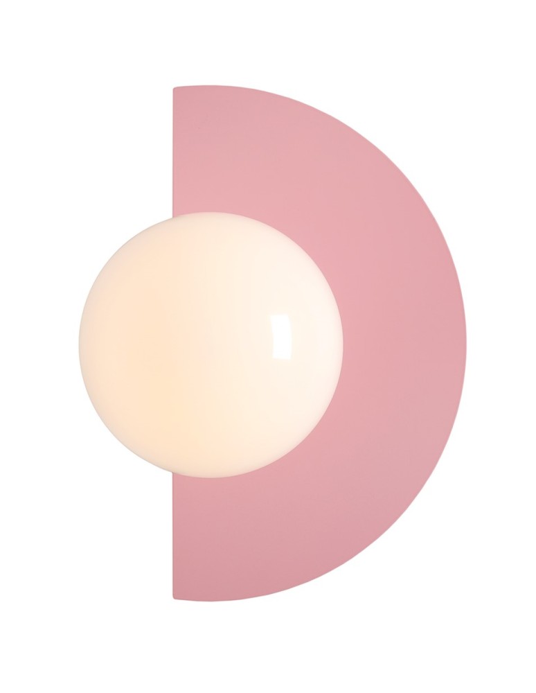 Wall lamps spheres - Aldex Wall lamp LOOP BABY PINK 1 x max 10W LED (1125C18) - product kolory-swiatla.pl 1