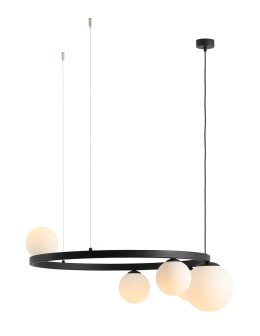 Aldex Pendant Lamp GARDA 5 RING BLACK 4 x max 10W LED / 1 x max 15W LED (1099F1_R)