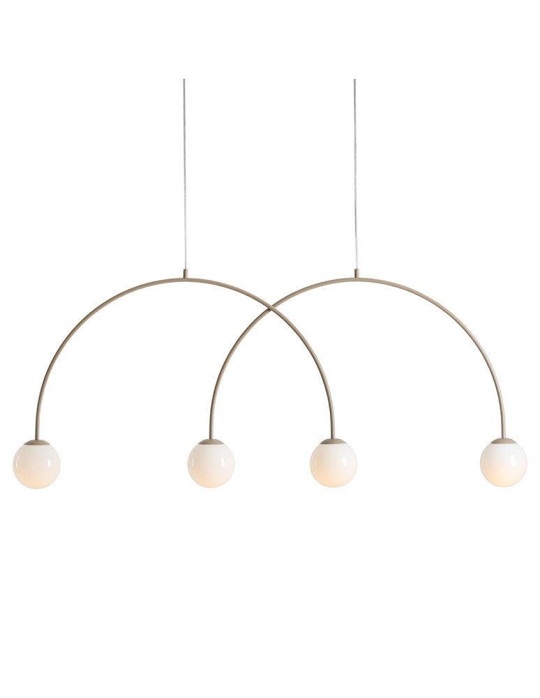 Pendant lamps spheres - Aldex Pendant Lamp UNA 4 BEIGE L 4 x max 10W LED (1116L17_L). - product kolory-swiatla.pl 1