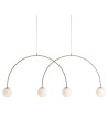 Aldex Pendant Lamp UNA 4 BEIGE L 4 x max 10W LED (1116L17_L).