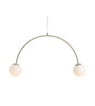 Pendant lamps spheres - Aldex UNA 2 BEIGE Pendant Lamp 2 x max 10W LED (1116H17) - product 1