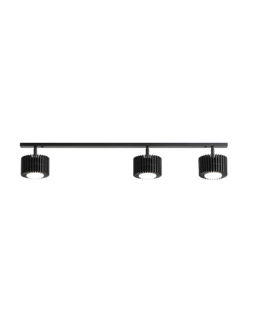 Aldex PLAFON TULL 3 (1+2) BLACK 3 x max 12W LED (1128PL_E1)