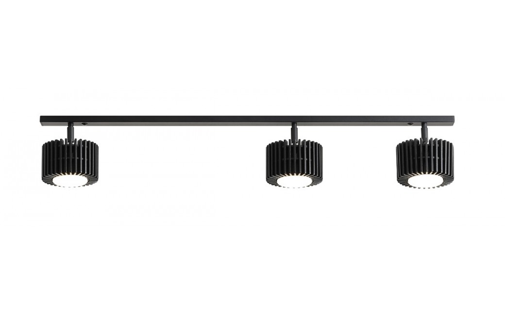 Aldex PLAFON TULL 3 (1+2) BLACK 3 x max 12W LED (1128PL_E1)