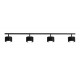 Aldex PLAFON TULL 4 BLACK 4 x max 12W LED (1127PL_L1)