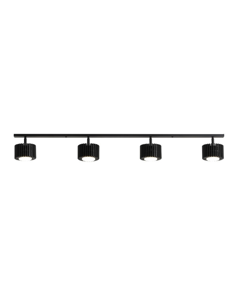Ceiling spot lights - Aldex PLAFON TULL 4 BLACK 4 x max 12W LED (1127PL_L1) - product kolory-swiatla.pl 1