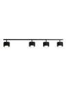 Aldex PLAFON TULL 4 (1+3) BLACK 4 x max 12W LED (1128PL_L1)