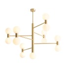 Pendant lamps spheres - Aldex FLARE 13 BRASS PLAFON 13 x max 5W LED (1134PL_R40) - product 1