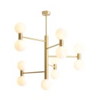 Pendant lamps spheres - Aldex FLARE 11 BRASS PLAFON 11 x max 5W LED (1134PL_W40) - product 1