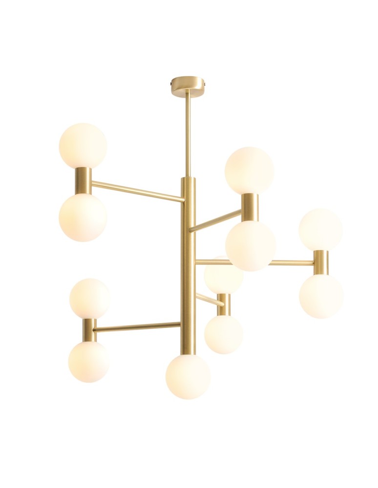 Pendant lamps spheres - Aldex FLARE 11 BRASS PLAFON 11 x max 5W LED (1134PL_W40) - product kolory-swiatla.pl 1
