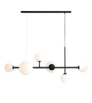 Pendant lamps spheres - Aldex Pendant Lamp DIONE 6 BLACK (LIST) 4 x max 10W LED / 2 x max 15W LED (1092K1_2) - product 1