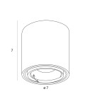 LED ceiling luminaires - Maxlight Fix 6W Ceiling Lamp Black C0257 - product 4