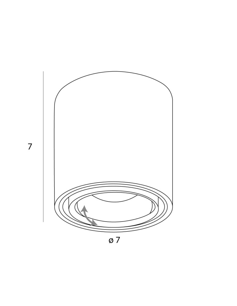 LED ceiling luminaires - Maxlight Fix 6W White Ceiling Lamp C0256 - product kolory-swiatla.pl 4