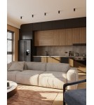 Recessed ceiling spotlights - Maxlight Halo D Black Flush Mounted Ceiling Lamp H0127. - product 4