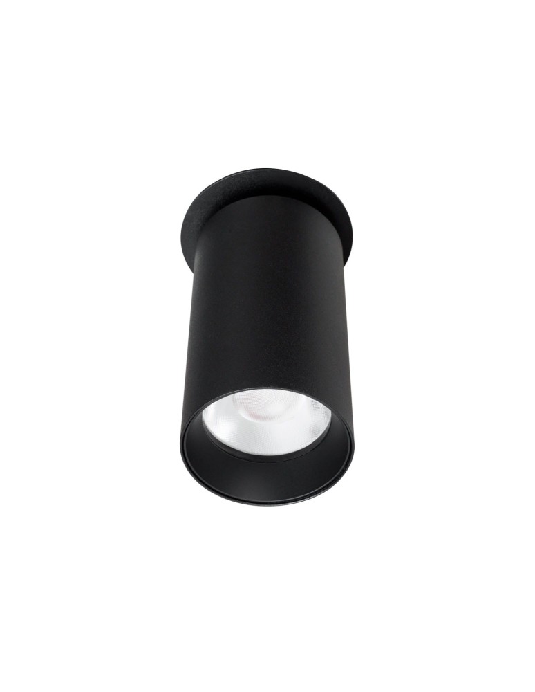 Recessed ceiling spotlights - Maxlight Halo D Black Flush Mounted Ceiling Lamp H0127. - product kolory-swiatla.pl 1