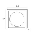 Lighting system fixtures - Maxlight Spilio Recessed Luminaire, To be Completed With Hm190 Module And Trafo Ht190 SPILIO H190.04 - product 4