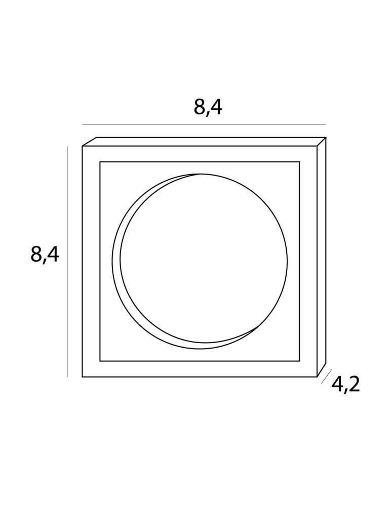 Lighting system fixtures - Maxlight Spilio Recessed Luminaire, To be Completed With Hm190 Module And Trafo Ht190 SPILIO H190.04 - product kolory-swiatla.pl 4