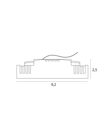 Maxlight X-Line Recessed Light Fixture, To be Completed with Trafo Ht0134 H0134. - product 2