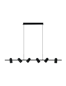 Azzardo VIVI Wisząca 6 BK/BK Czarny Mat/Czarny Mat 6xGU10 AZ5730