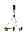 View Azzardo VIVI Pendant 8 GO/BK Black Matte/Gold Gloss 8xGU10 AZ5731