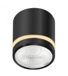 Hermetic ceiling luminaires - Azzardo Ceiling Hermetic VICI IP44 12W CCT SWITCH BK Black Matte 1xLED Light Colour Change Switch AZ6039 - product 1