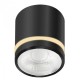 Azzardo Sufitowa Hermetyczna VICI IP44 12W CCT SWITCH BK Czarny Mat 1xLED Przełącznik Zmiany Barwy Światła AZ6039