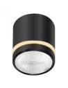View Azzardo Ceiling Hermetic VICI IP44 12W CCT SWITCH BK Black Matte 1xLED Light Colour Change Switch AZ6039