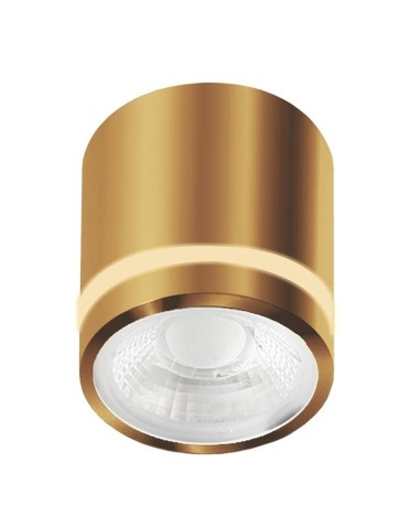 Azzardo Ceiling Hermetic VICI IP44 12W CCT SWITCH GO Gold Gloss 1xLED Light Color Change Switch AZ6041
