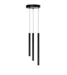 Pendant tube lamps - Azzardo Pendant VERNO 3 4000K BK Black Matte 3xLED Tubes AZ6313 - product 1