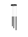 Azzardo Wisząca VERNO 3 4000K BK Czarny Mat 3xLED Rurki AZ6313