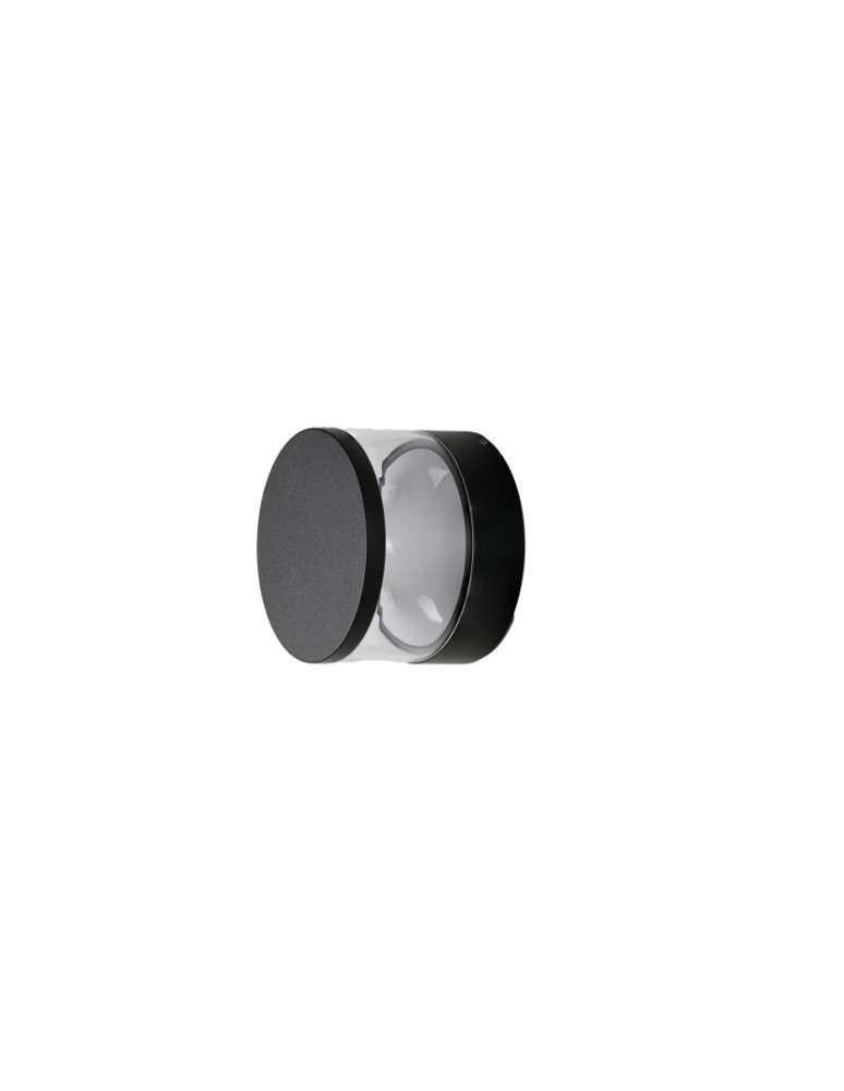 Outdoor wall lamps - Azzardo SILL WALL IP54 3000K BK Black/Transparent/White 1xLED Outdoor Wall lamp AZ5845. - product kolory-swiatla.pl 1