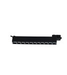 Lamps for 3-phase busbars - Azzardo SPACE TRACK 3LINE 30W CCT SWITCH BK Black Matte 1xLED Spotlight for 3F Triple Phase Rail Color Change Switch AZ6057 - product 1