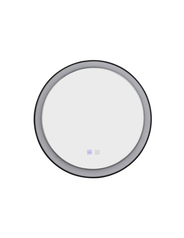 Azzardo SERGIO MIRROR 60 HEATED CCT SWITCH BK Black Matte/White Bathroom Mirror Heated Variable Color St. AZ5819