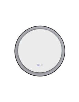 Azzardo SERGIO MIRROR 60 HEATED CCT SWITCH BK Black Matte/White Bathroom Mirror Heated Variable Color St. AZ5819