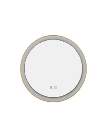 Azzardo SERGIO MIRROR 60 HEATED CCT SWITCH GO Brushed Gold/White Bathroom Mirror Heated Variable Color St. AZ5820