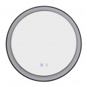Azzardo SERGIO MIRROR 80 HEATED CCT SWITCH BK Czarny Mat/Biały Lustro Łazienkowe Podgrzewane Zmienna Barwa Św. AZ5821
