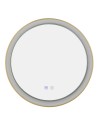 Azzardo SERGIO MIRROR 80 HEATED CCT SWITCH GO Brushed Gold/White Bathroom Mirror Heated Variable Color St. AZ5822