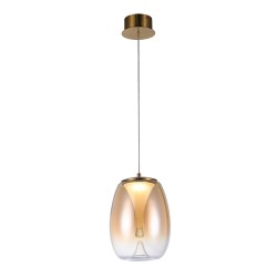Azzardo PAMELA 20 BRASS Bursztynowy/Mosiądz 1xLED LED wisząca AZ6184