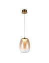 Azzardo PAMELA 20 BRASS Amber/Brass 1xLED LED pendant AZ6184