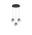 Triple pendant lamps - Azzardo PAMELA 11 ROUND 3 SMOKY smoky/black 3xLED LED pendant AZ6268 - product 2